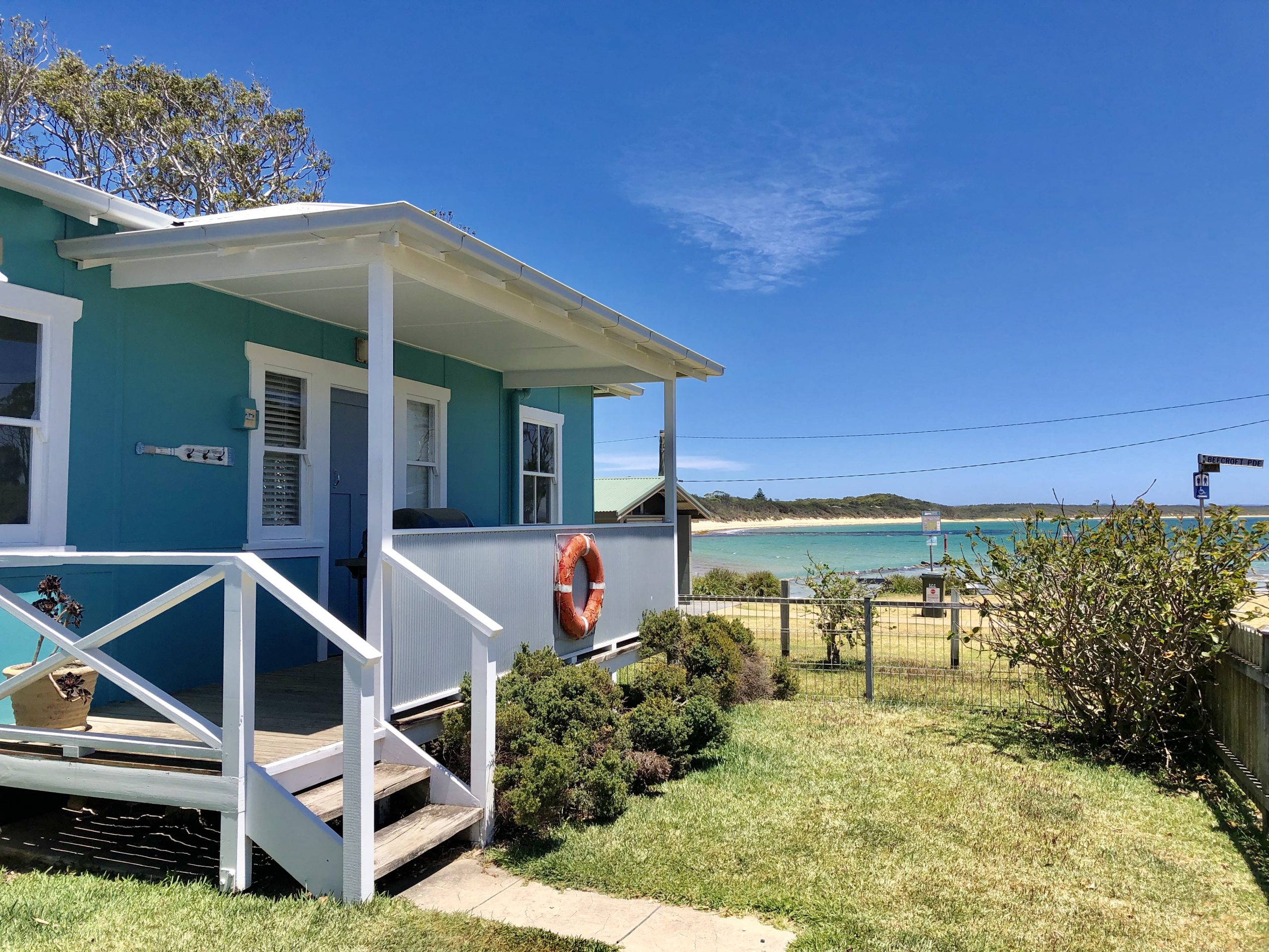 Blue beach cottage