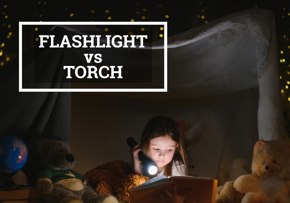 GIRL READING IN THE DARK WITH HER TORCH