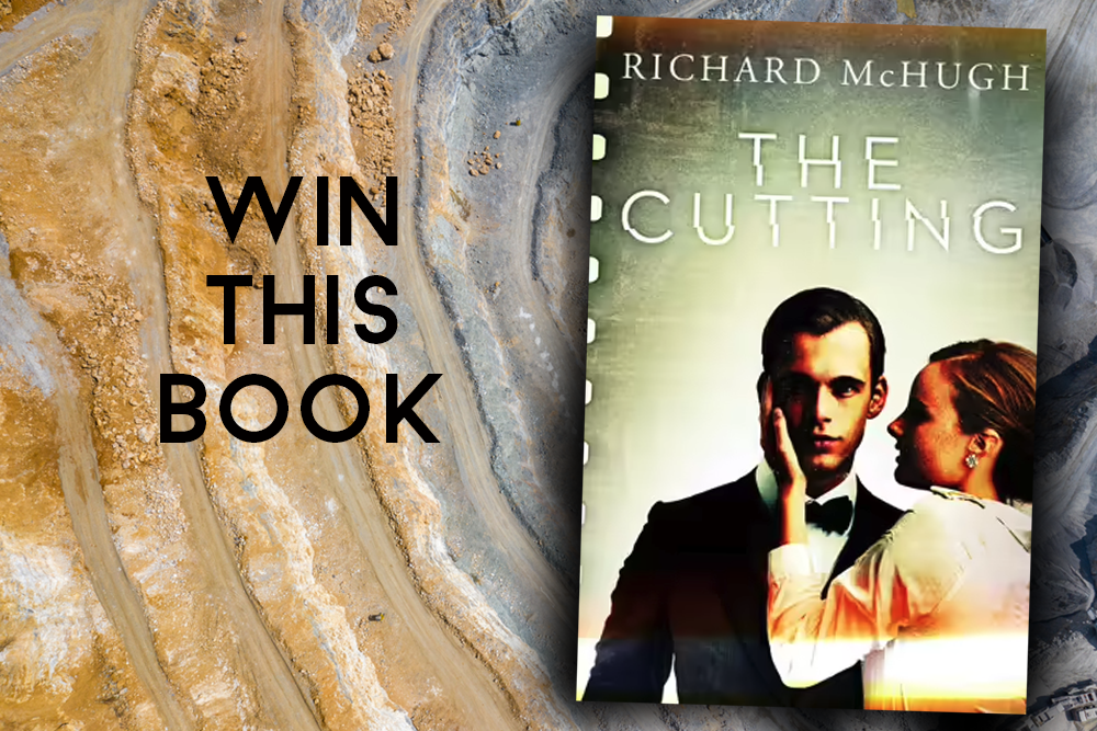 The cover of 'The Cutting' by Richard McHugh with the text ‘Win This Book’